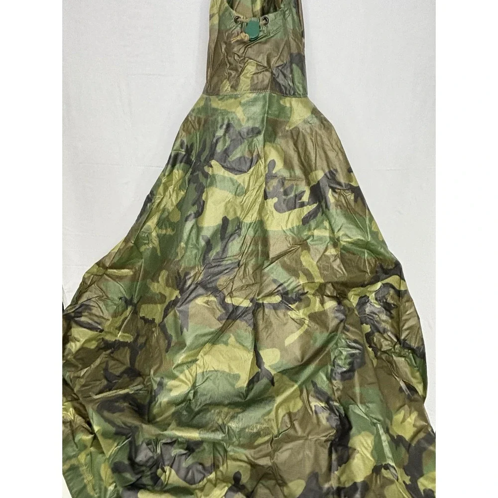 US Army Wet Weather Poncho M81 Woodland Camo ORC Industries Vintage Rain Gear